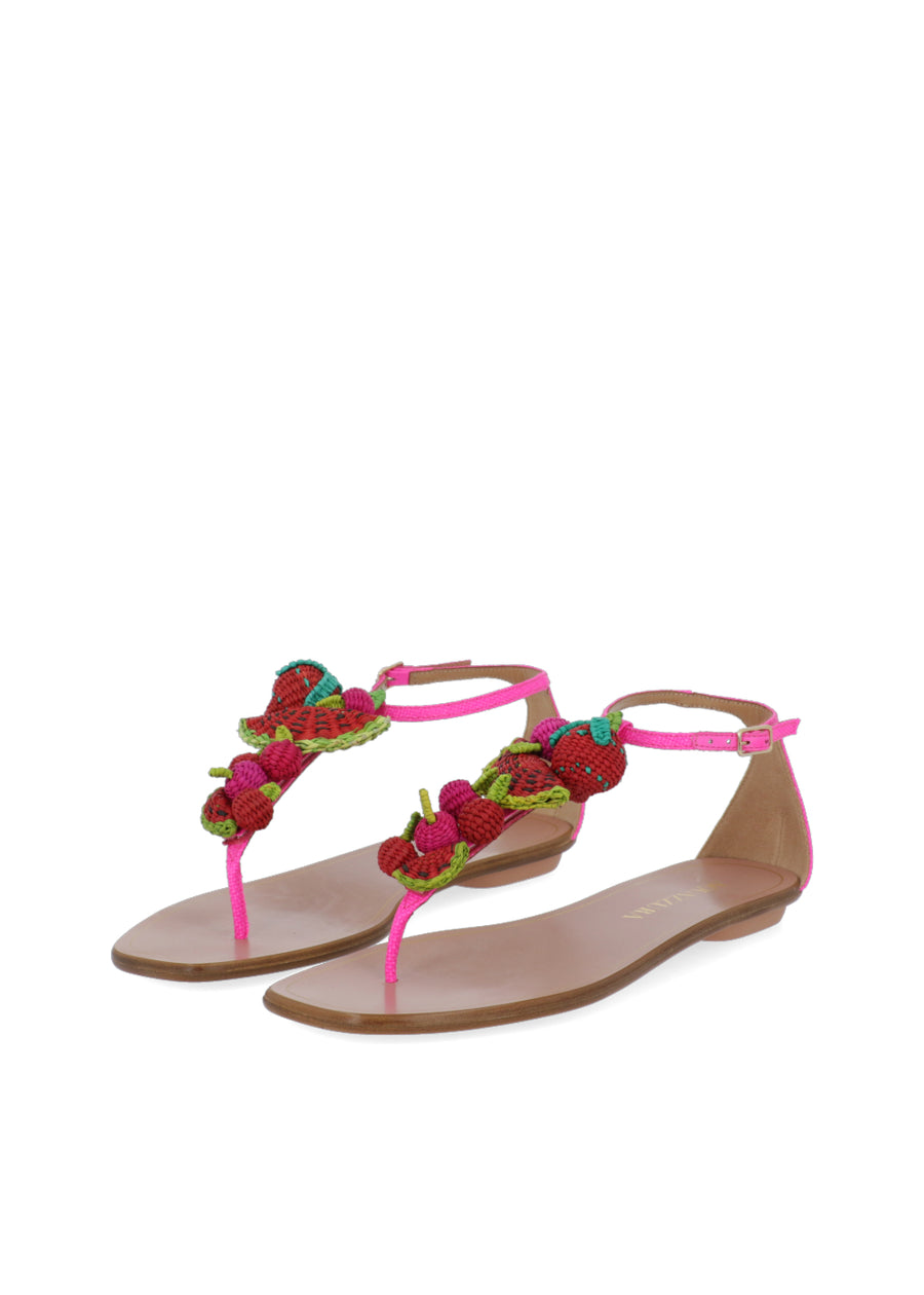 Aquazzura Sandalias Flats QZR-STRAPUSF