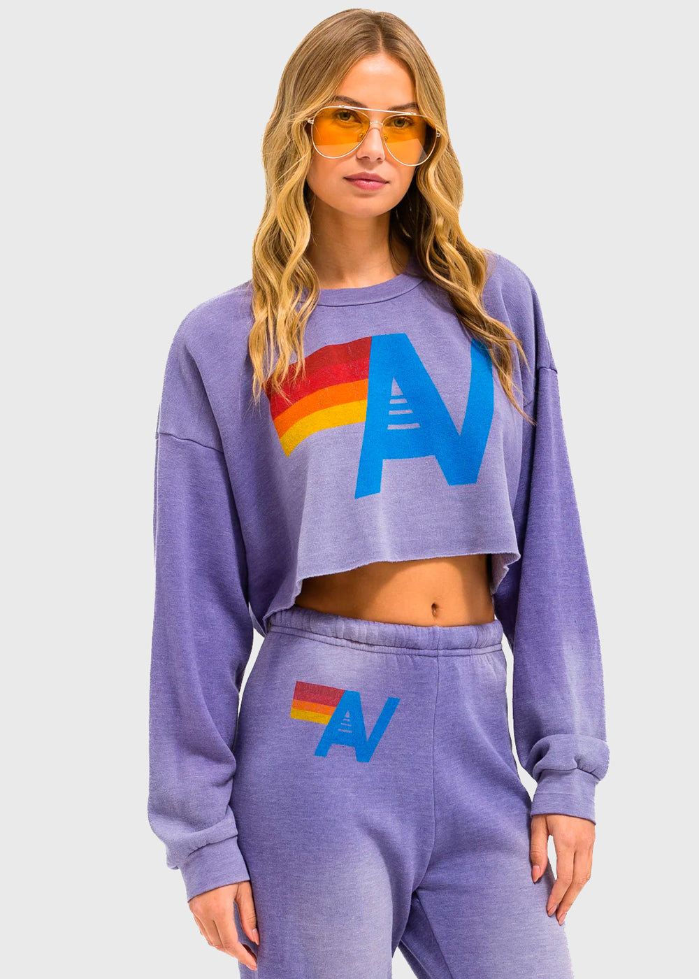 Aviator Nation Sudadera Crop VTN-SWCRXLOV