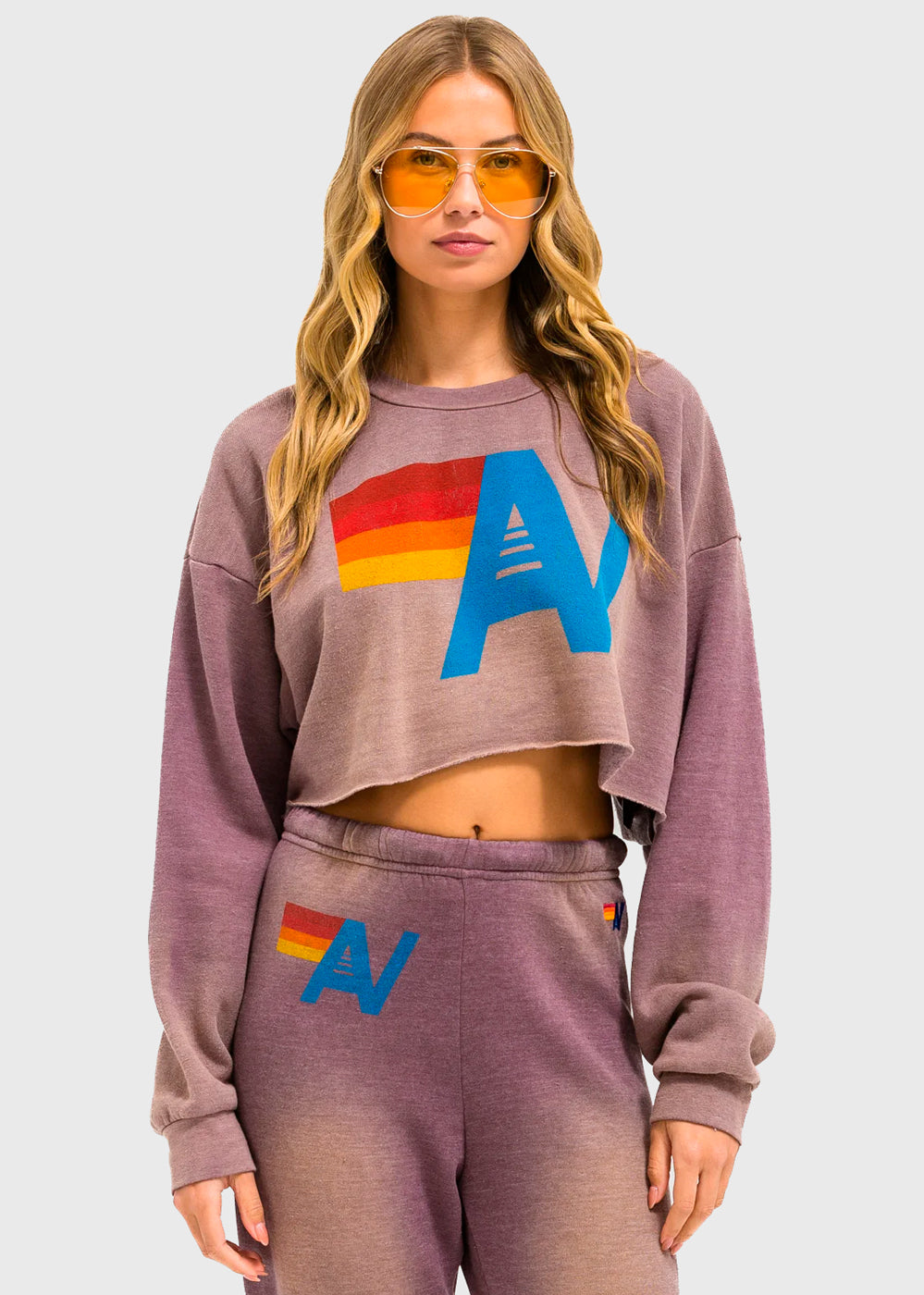 Aviator Nation Sudadera Crop VTN-SWCRXLOV
