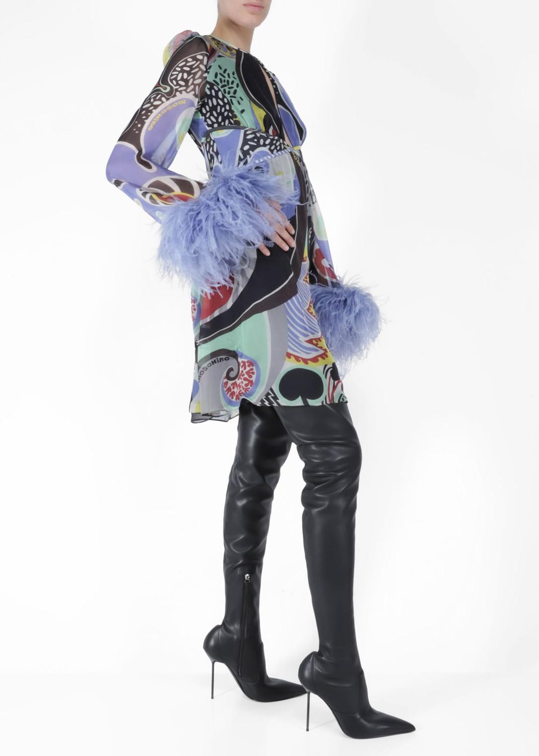 Moschino vestido con estampado gráfico MSC-A0446