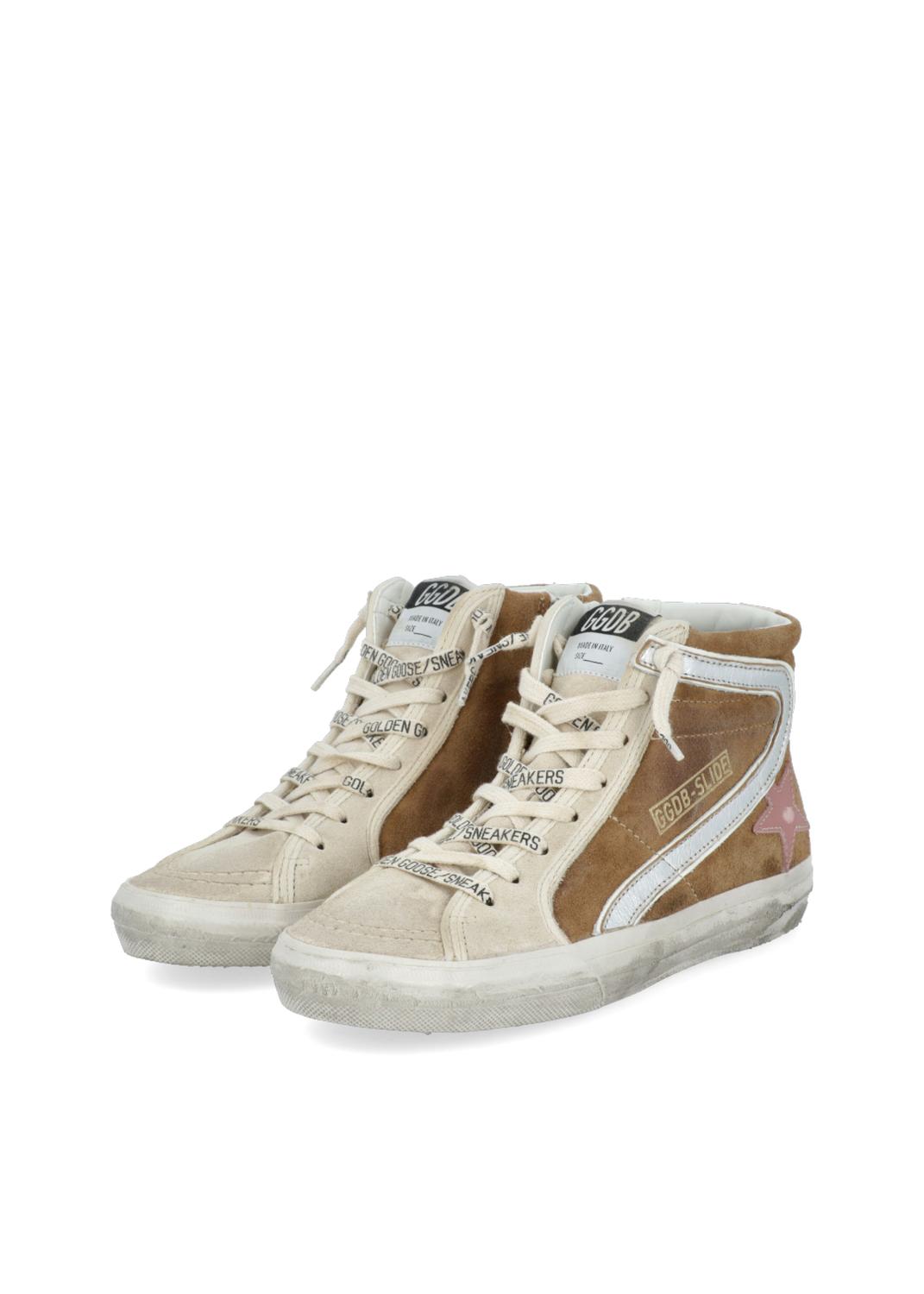 Golden Goose tenis altos Slide para mujer GLG-ZDSLIDE