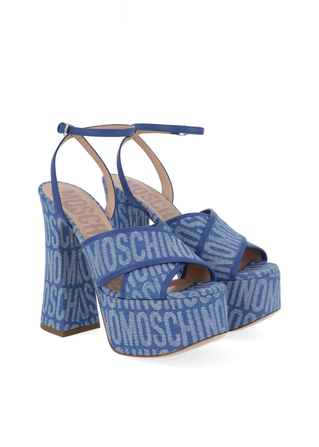 Moschino plataformas Allover Logo MSC-MN1603E